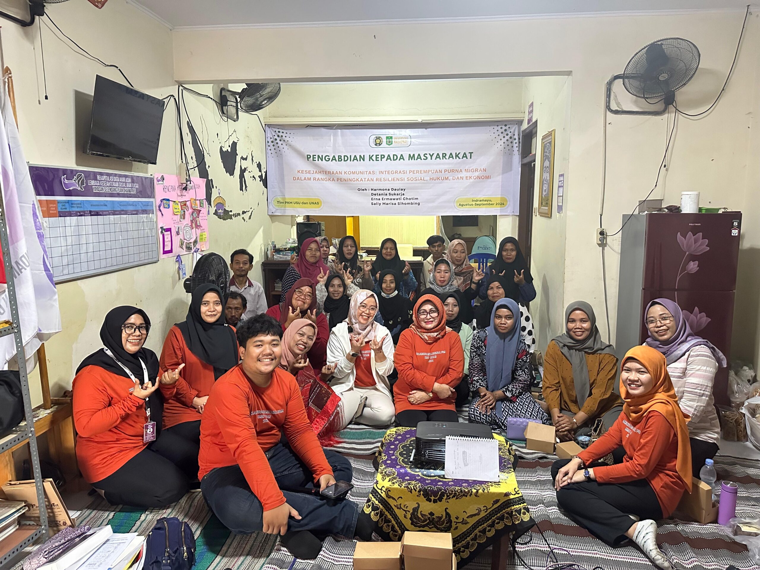 Tim PKM USU-UNAS Edukasi PMI Di Indramayu Tentang Gender Dan Resiliensi Ekonomi
