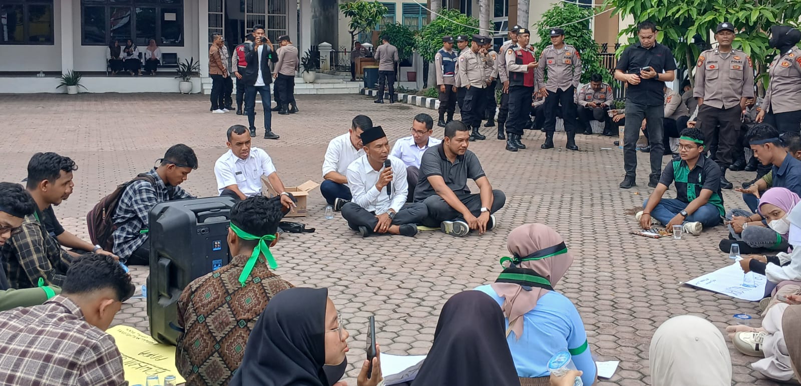 Mahasiswa HMI Bireuen Demo Refleksi 19 Tahun MoU Helsinki