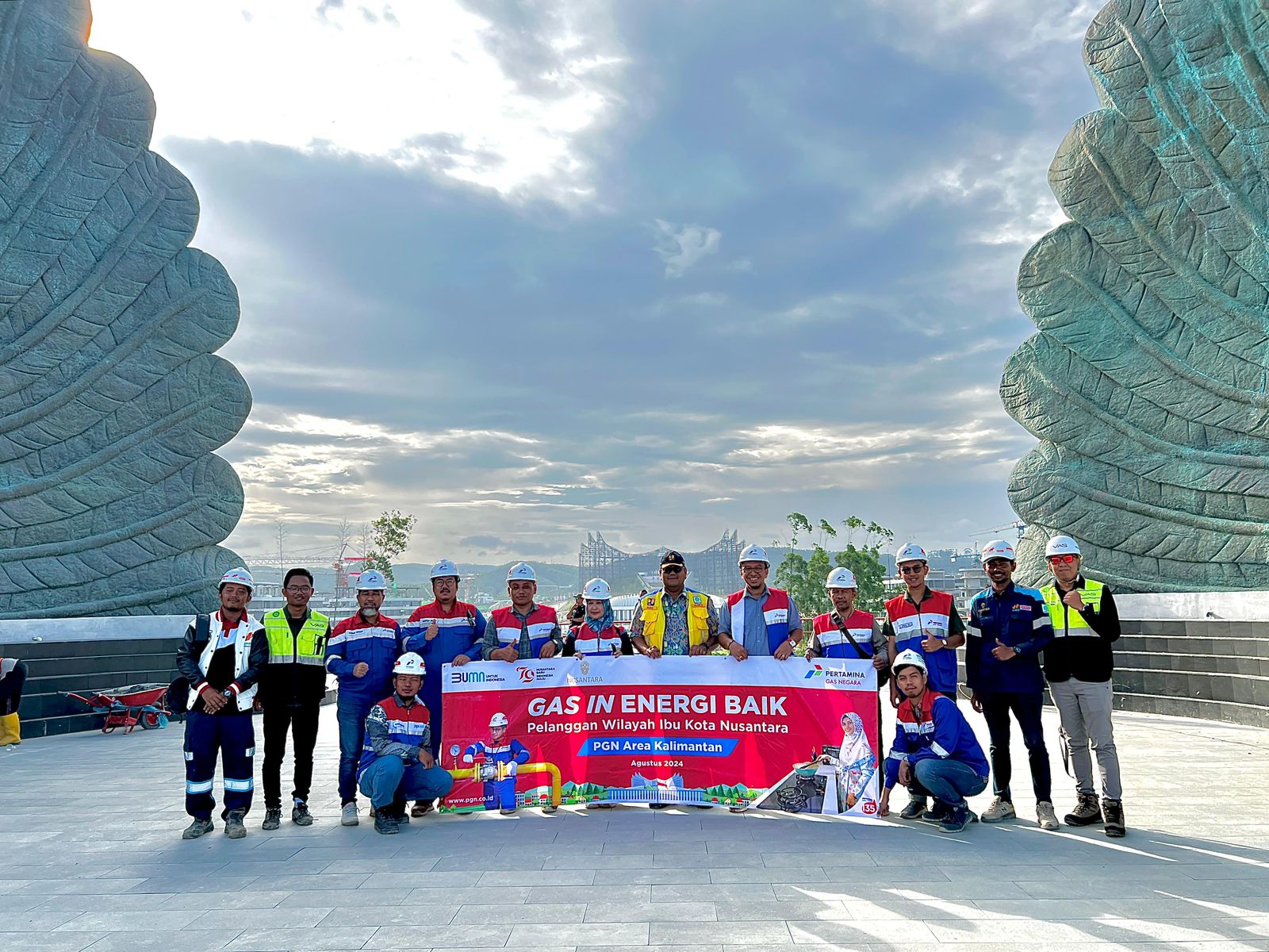 PGN Sukses Alirkan Gas Bumi Ke Monumen Taman Kusuma Bangsa IKN