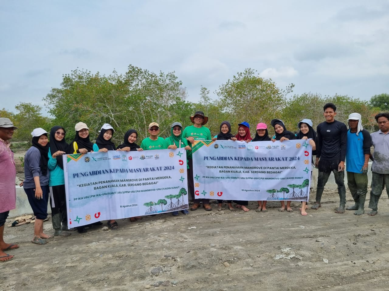 Peringati HUT Ke-79 RI, IKA USU Siap Tanam 10.000 Bibit Magrove Di Desa Bagan Kuala, Sergai