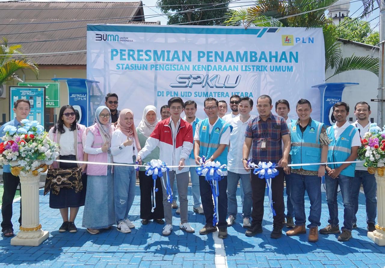 Sambut Hari Pelanggan Nasional, PLN Resmikan SPKLU Baru Di Sumut