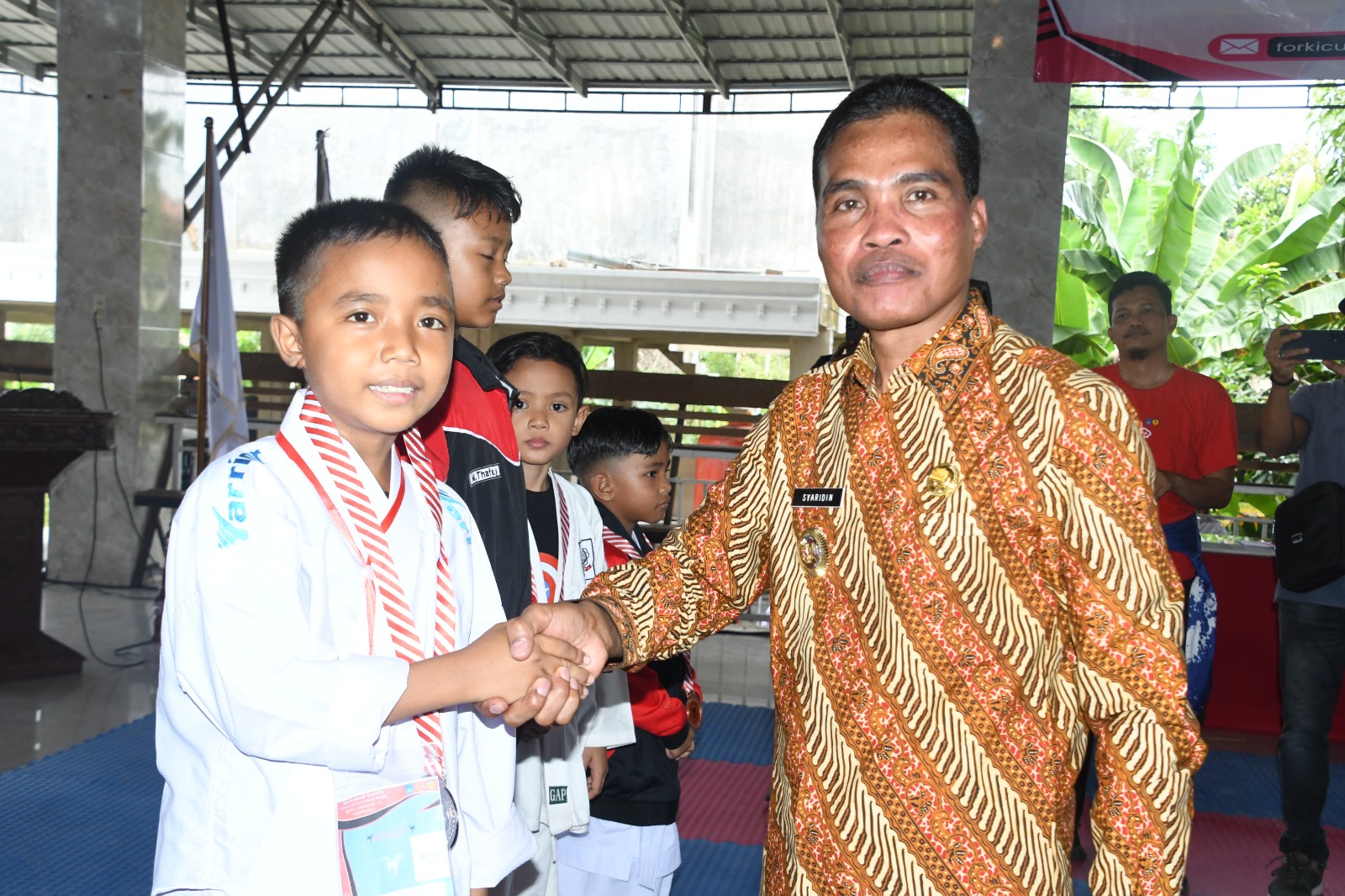Pj Wali Kota Langsa Hadiri Kejuaraan Karate Piala Ketua Umum Forki