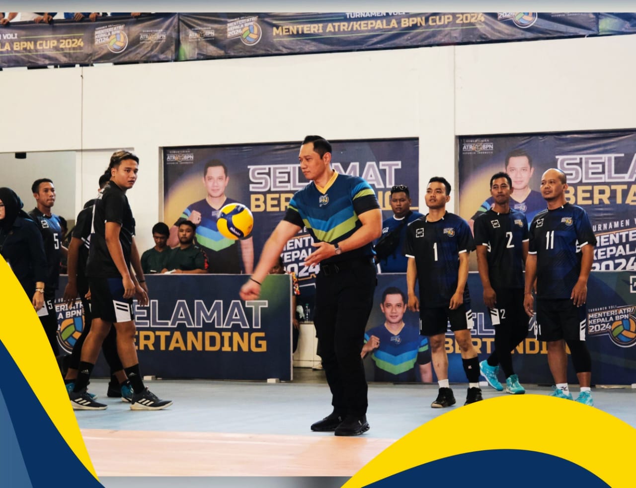 AHY Buka Turnamen Voli Menteri ATR/Kepala BPN Cup 2024