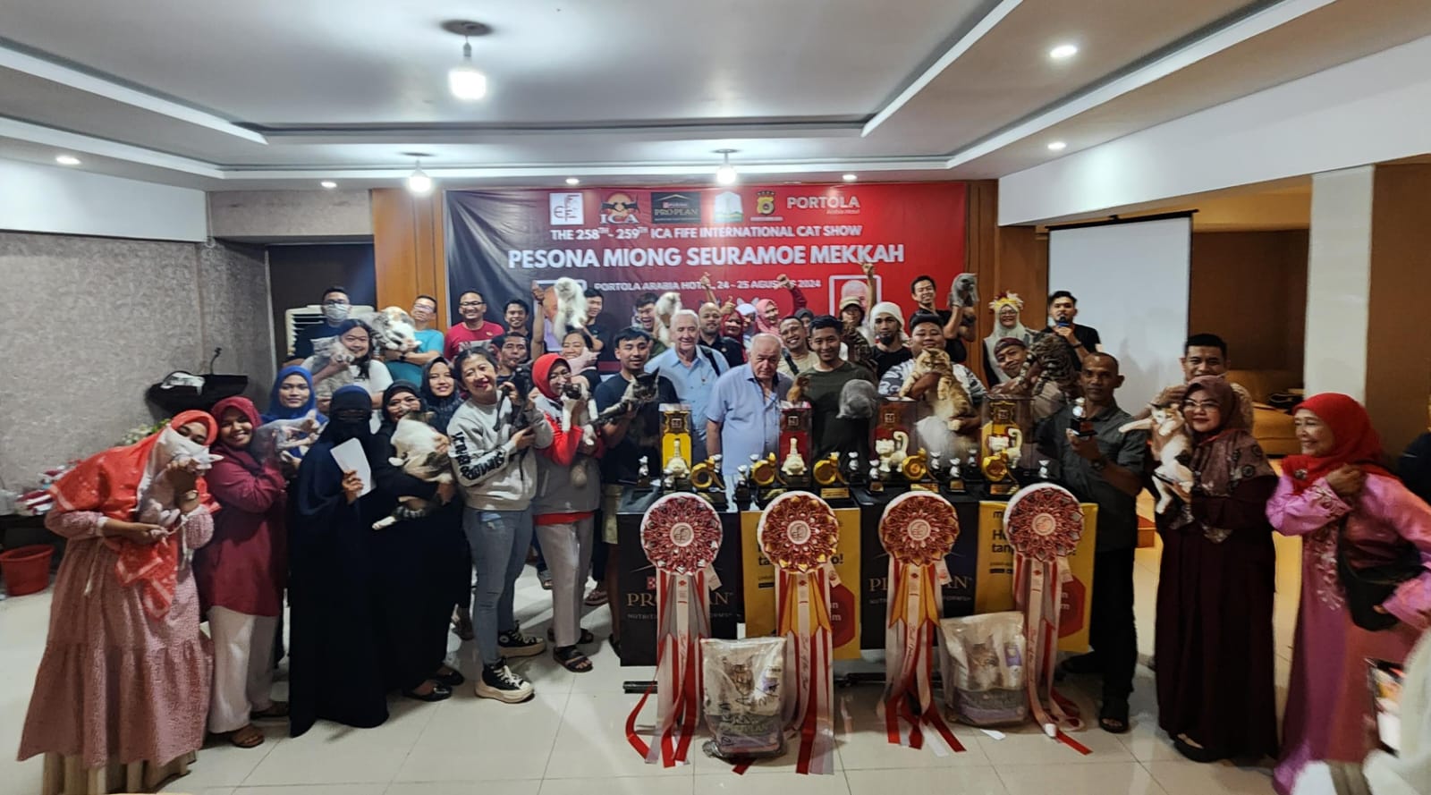 The 258th - 259th ICA Fife Internasional Cat Show 2024 Sukses