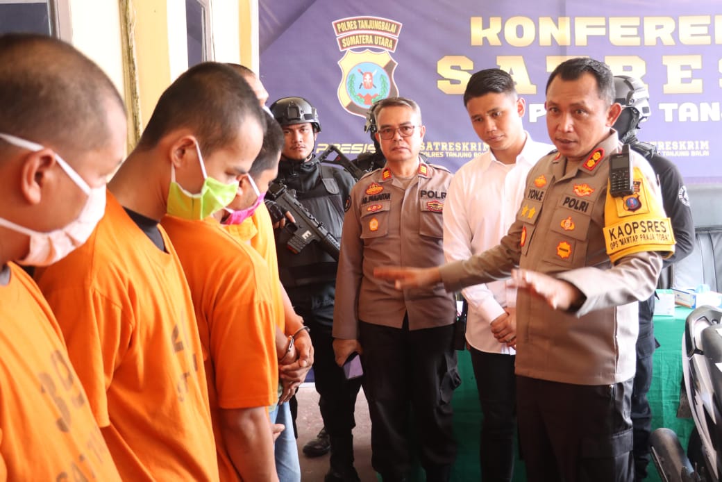 Operasi Polisi Berhasil Bongkar Sindikat Curanmor Di Tanjungbalai