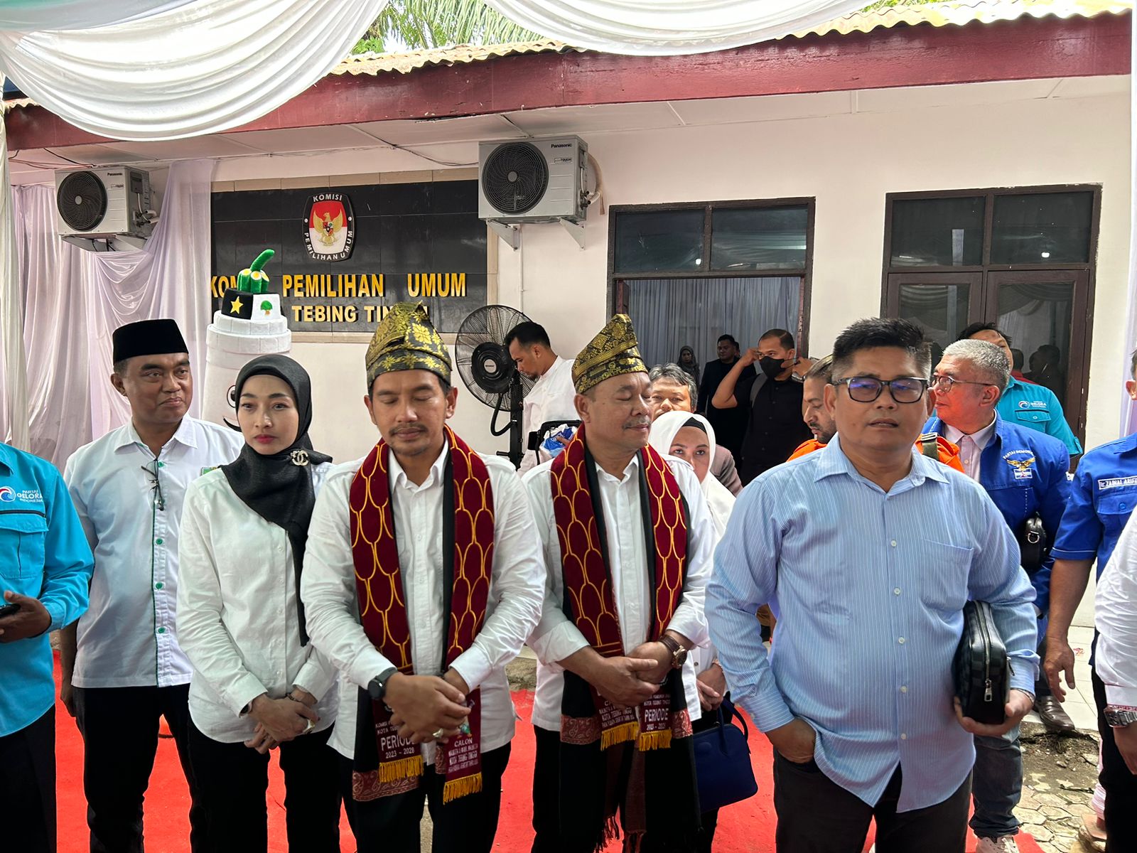 Tiga Paslon Wali Kota Dan Wakil Wali Kota Tebingtinggi Resmi Daftar Ke KPU