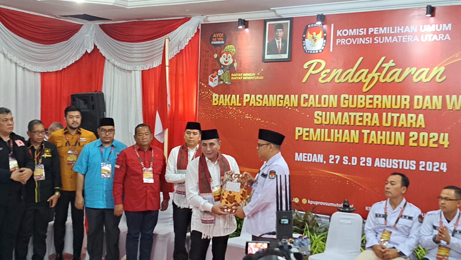 Hari Terakhir, Edy-Hasan Daftar Ke KPU Sumut Untuk Pilgubsu 2024