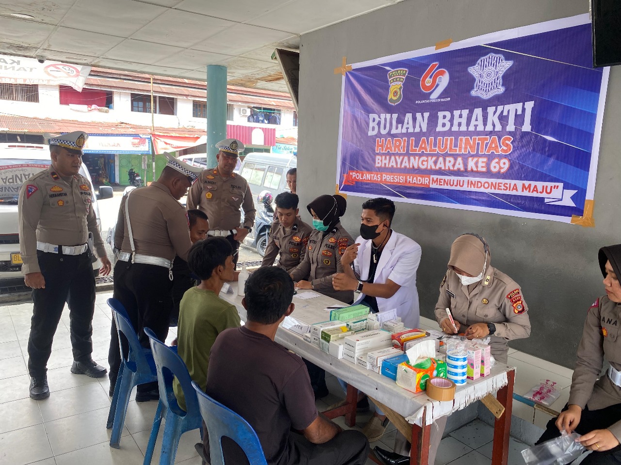 Satlantas Polres Abdya Kembali Buka Gerai Kesehatan Gratis