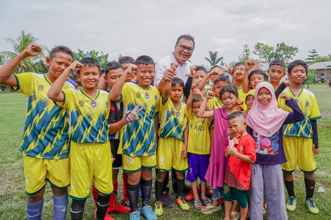 Buka Pertandingan SSB Di Tanjungmorawa, Ketum KONI: Upaya Jaring Bibit Atlet Sepakbola