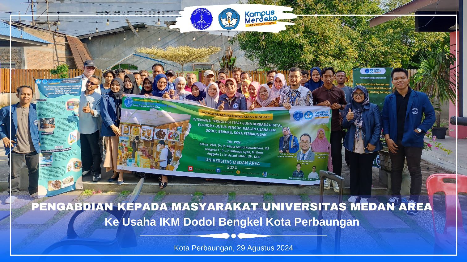 Tim PKM Dosen UMA Edukasi Pelaku UMKM Dodol Pasar Bengkel Tingkat Inovasi Produk