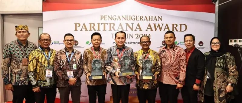 Pj Gubsu Fatoni Raih Penghargaan Paritrana Award 2024