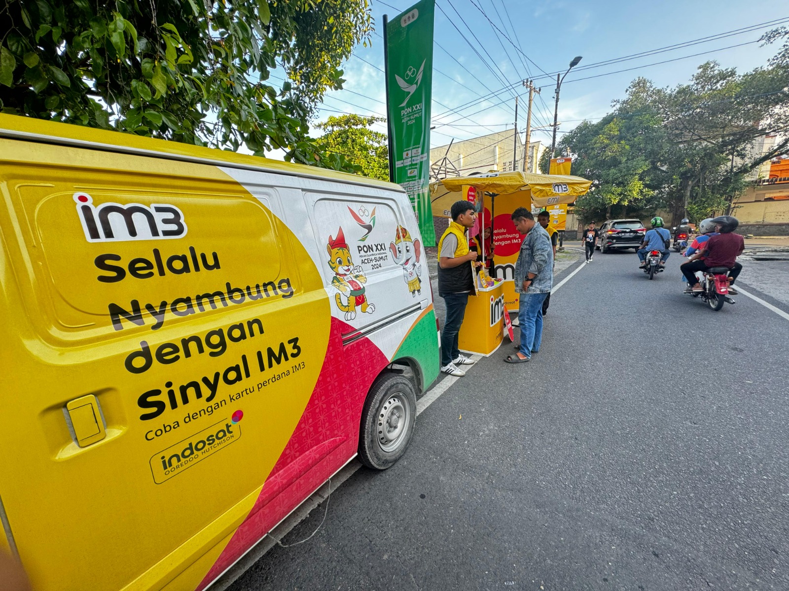 Indosat Perkenalkan Inovasi Mobile Selling Di PON XXI Aceh-Sumut 2024