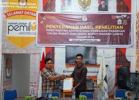 Dua Bapaslon Bupati Dan Wabup Palas Memenuhi Syarat