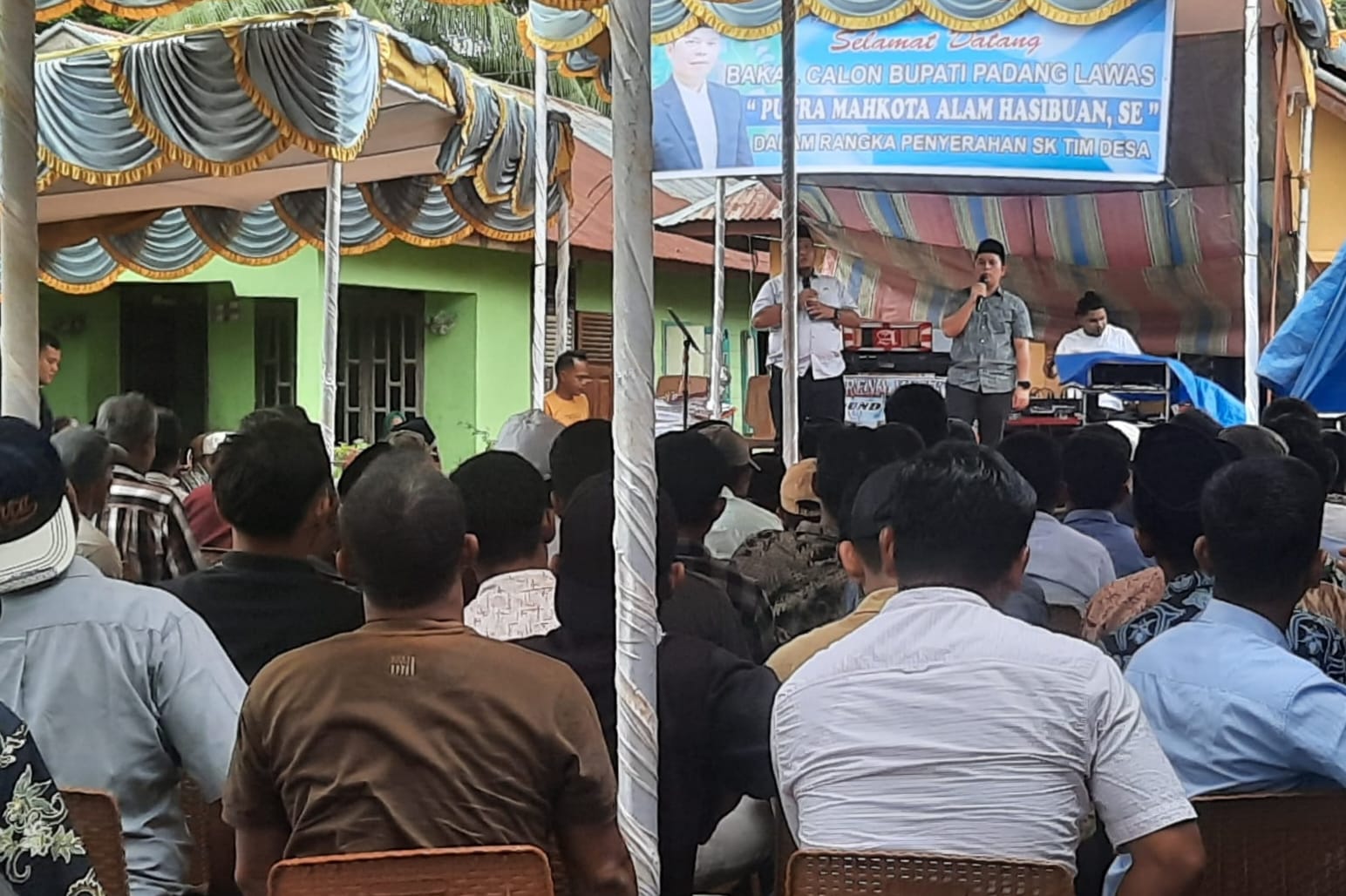 Ratusan Warga Barumun Baru Sambut Perubahan, Siap Menangkan PMA -AFN