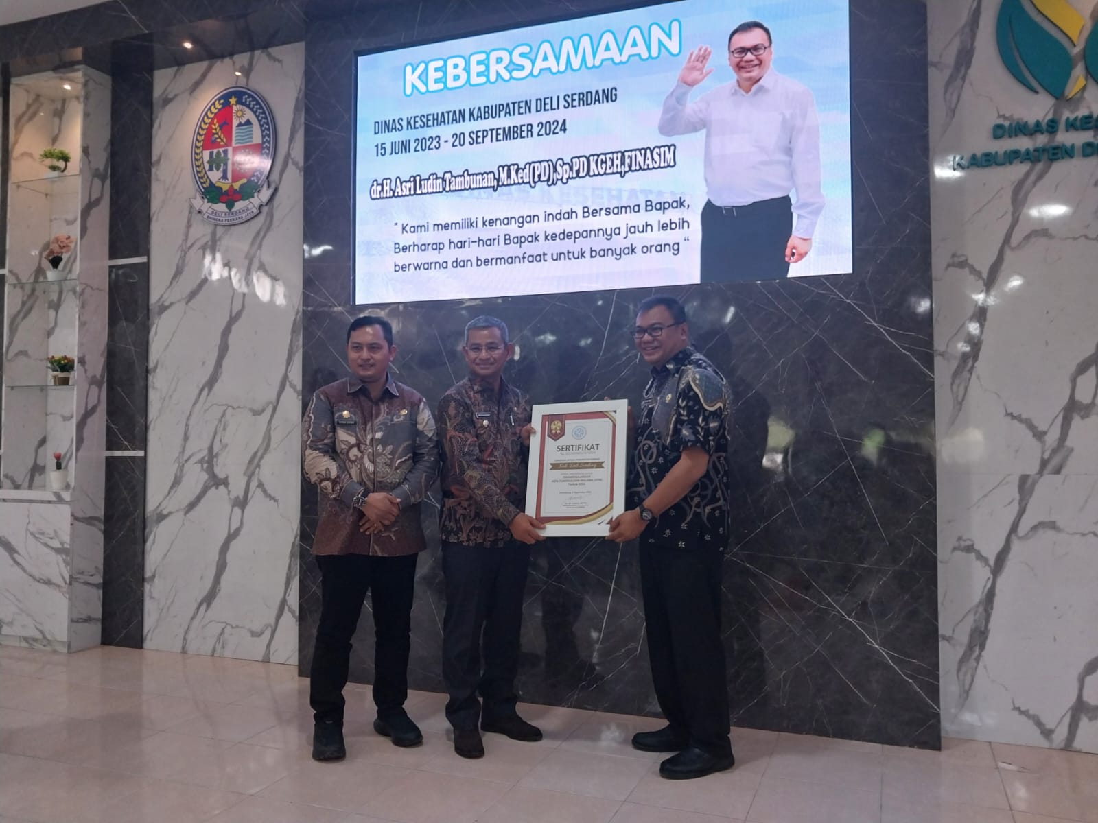 Suasana Haru Warnai Pelepasan dr Aci Sebagai Kadinkes