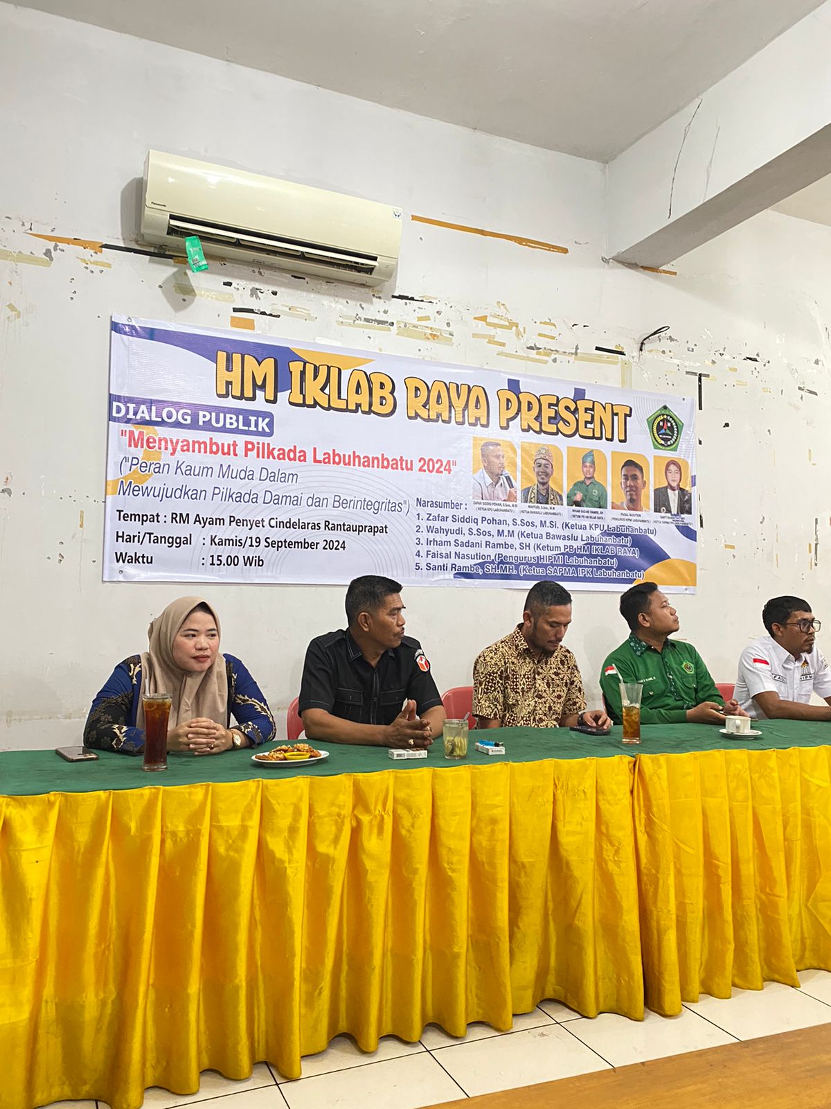 Sambut Pilkada Labuhanbatu 2024, HM IKLAB RAYA Gelar Dialog Publik
