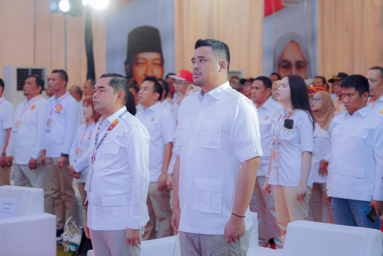 Solid Menangkan Bobby Nasution-Surya, DPC Gerindra Medan Gelar Deklarasi