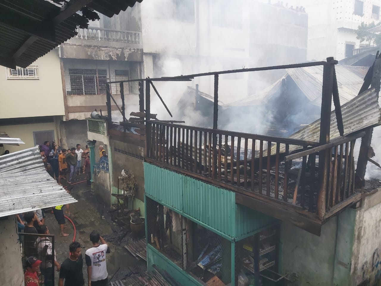 Tiga Rumah Terbakar Di P. Brandan