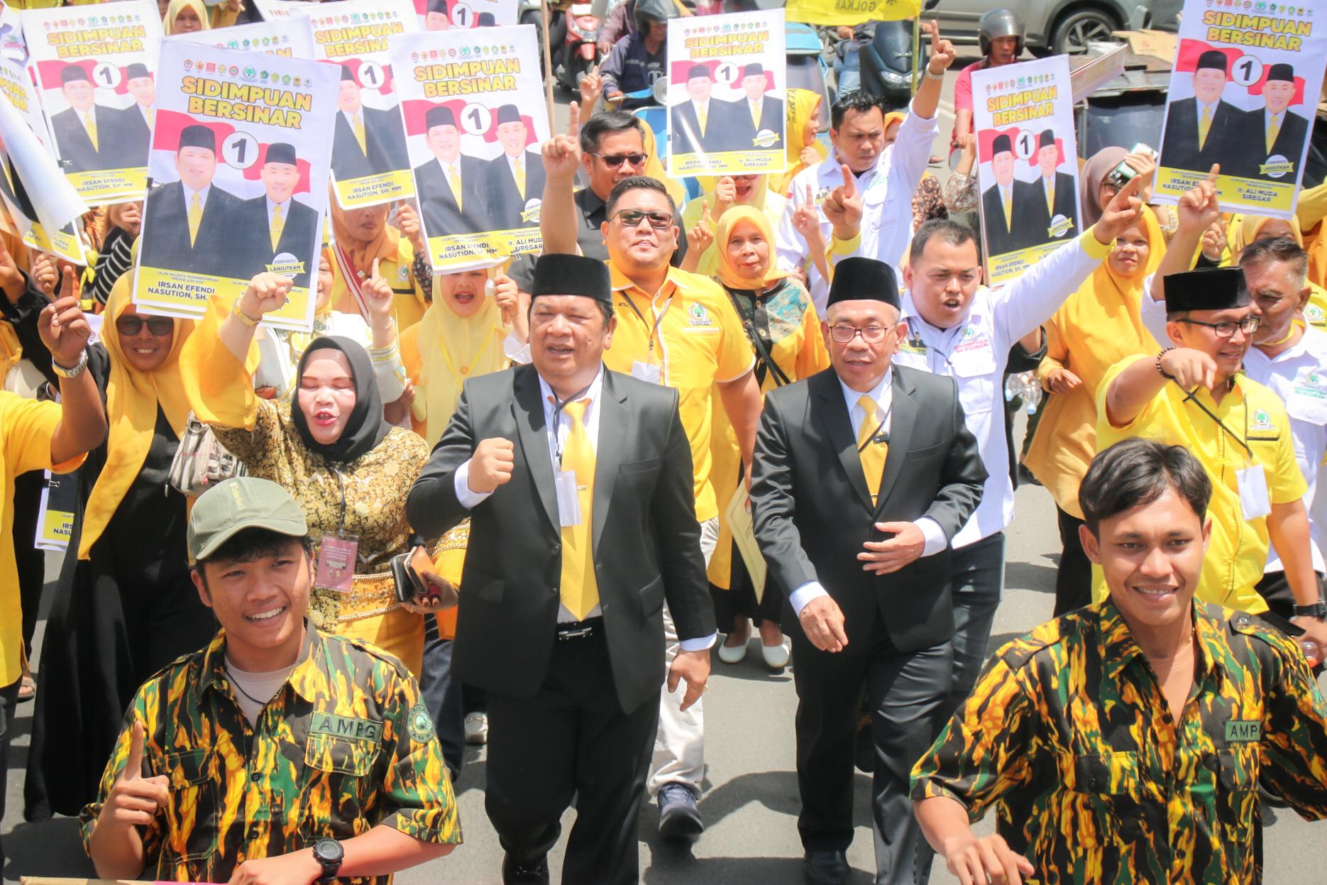 Cabut Nomor Paslon Pilkada Sidimpuan, Pendukung No.1 Paling 'Menyala'