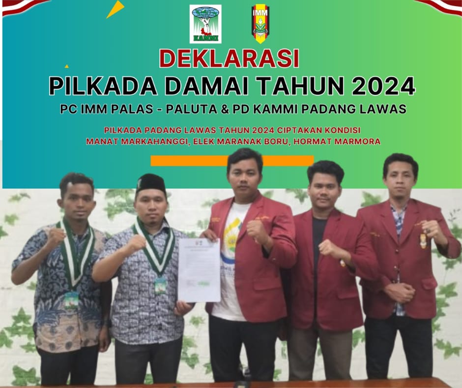 IMM Dan KAMMI Palas Deklarasikan Pilkada Damai