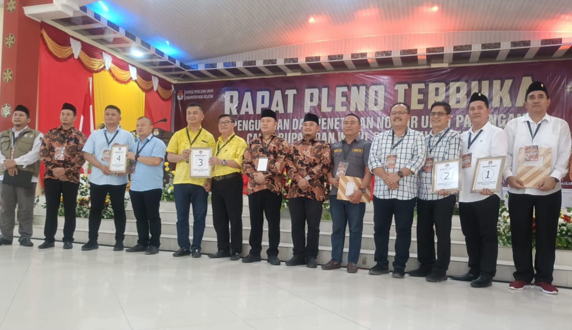 KPU Undi Nomor Urut Paslon Bupati Dan Wakil Bupati Nisel