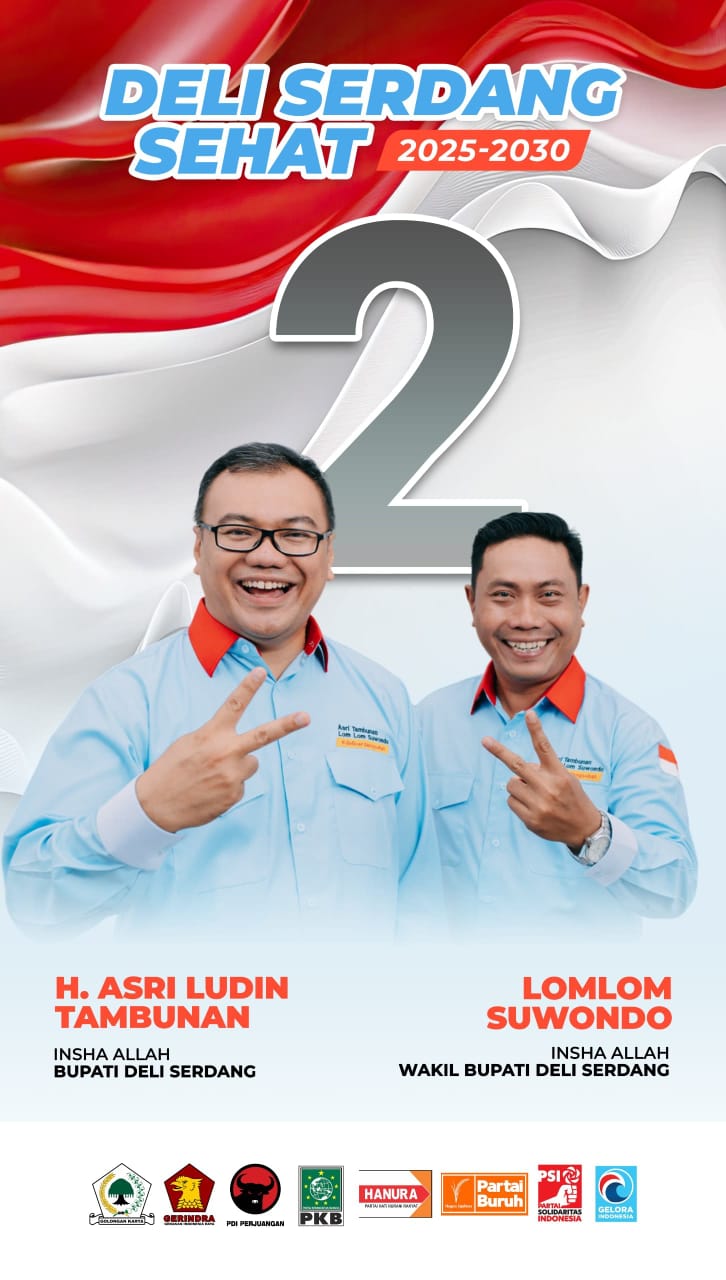 Paslon No 2 Asri Ludin Tambunan-Lom Lom: Ketiga Paslon Putra Terbaik Deliserdang
