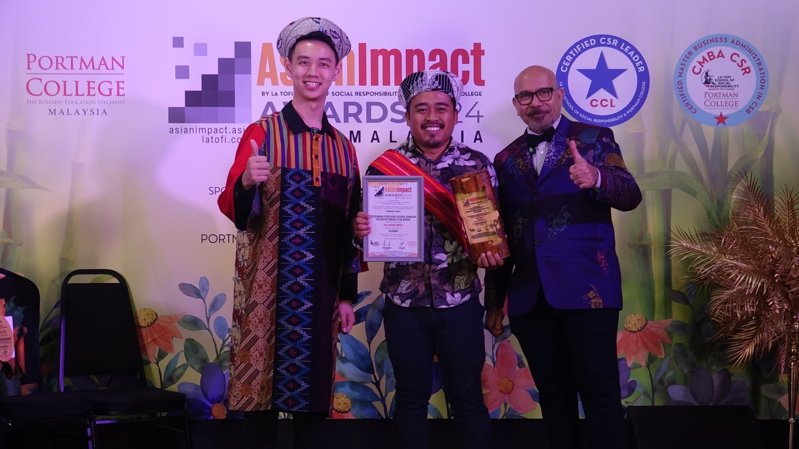Pertamina Patra Niaga Sumbagut Raih 5 Penghargaan Asian Impact Award 2024