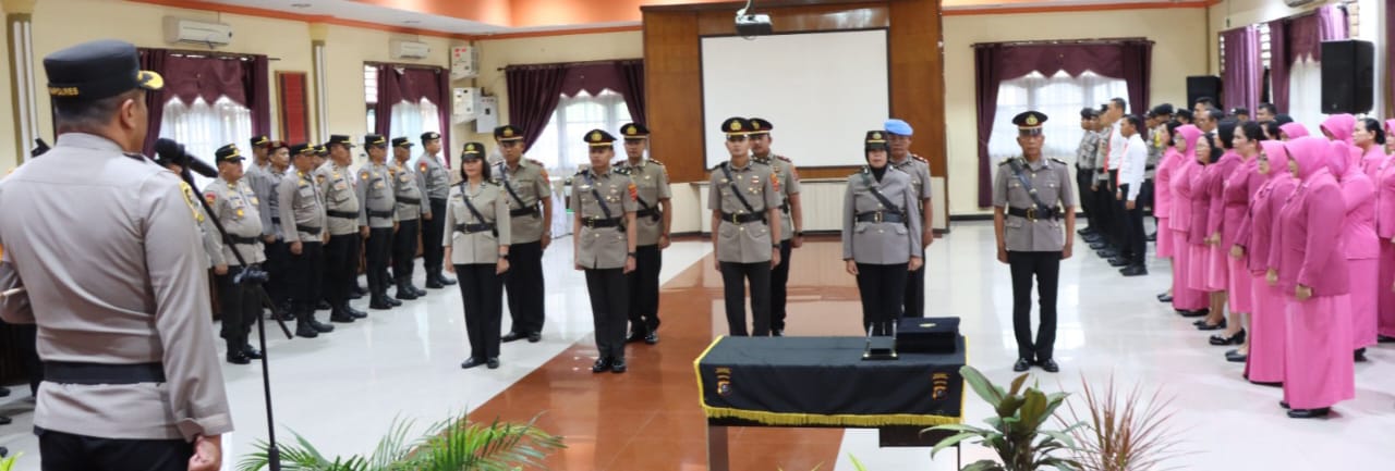 Kapolres P. Siantar Pimpin Sertijab 3 Kapolsek Dan Kasi Propam