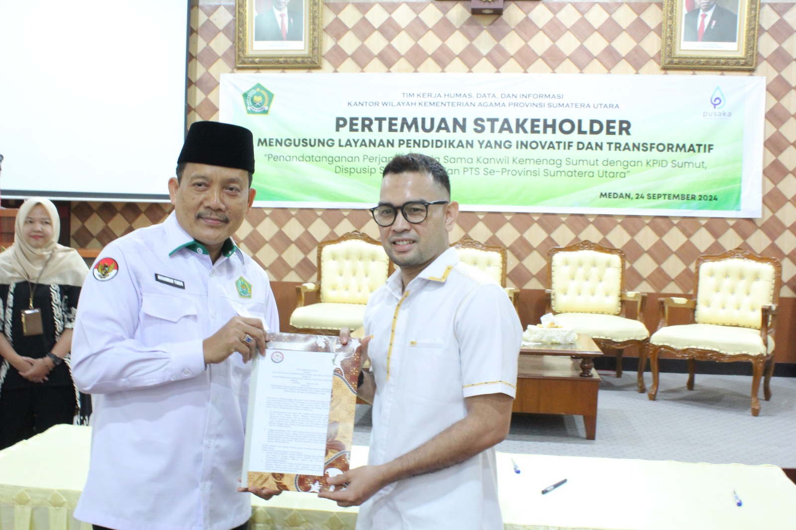 Kanwil Kemenag-KPID Sumut Usung Layanan Pendidikan Inovatif Dan Transformatif Lewat MoU