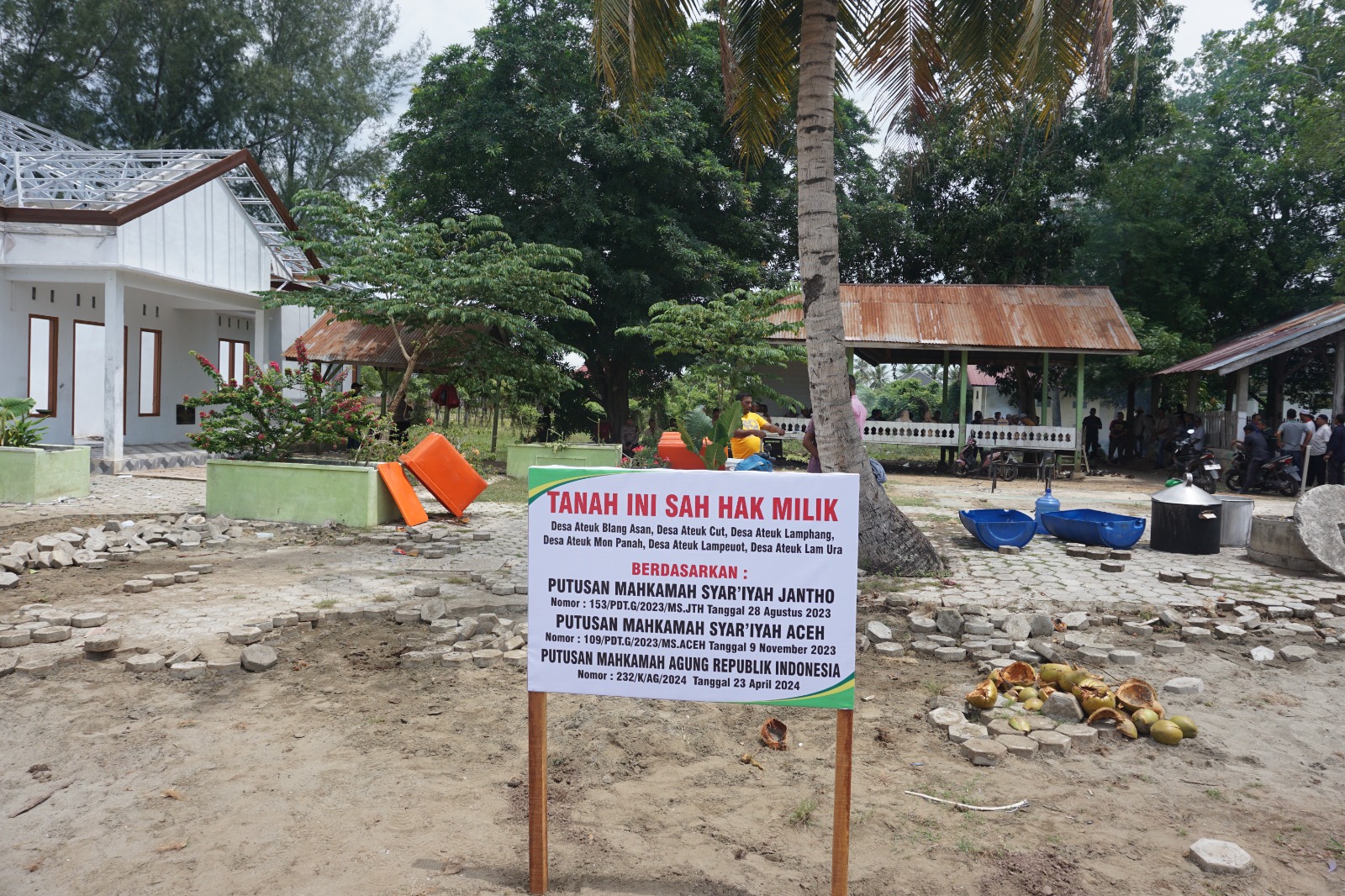 Mahkamah Syar’iyah Jantho Eksekusi Lahan 1 Ha Dan Sejumlah Bangunan