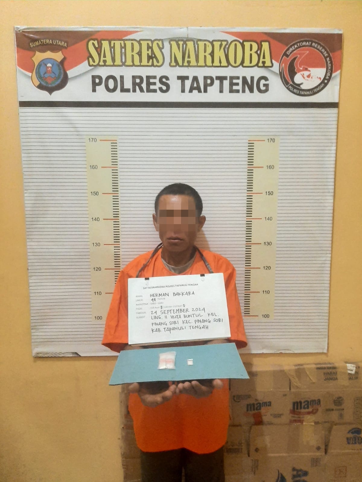 Sat Narkoba Polres Tapteng Tangkap Seorang Nelayan Karena Kasus Narkoba