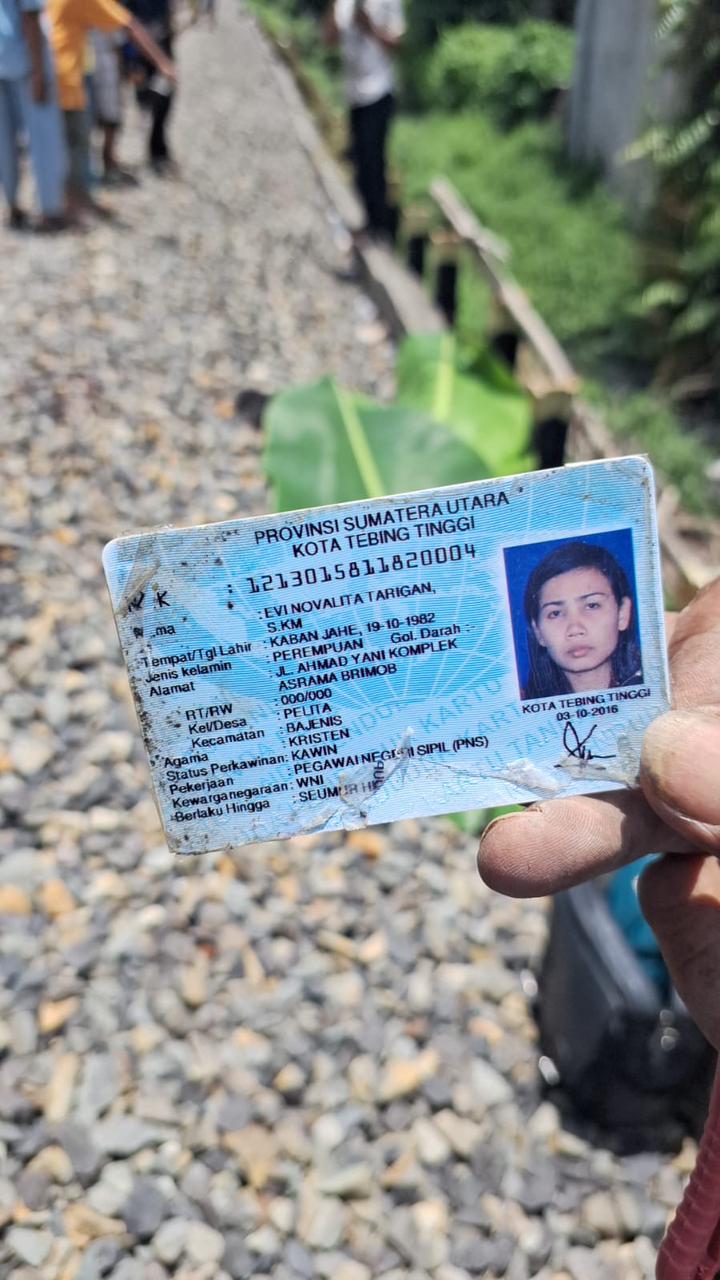 ASN Dinas Kesehatan Kota Tebingtinggi Tewas Tertabrak KA