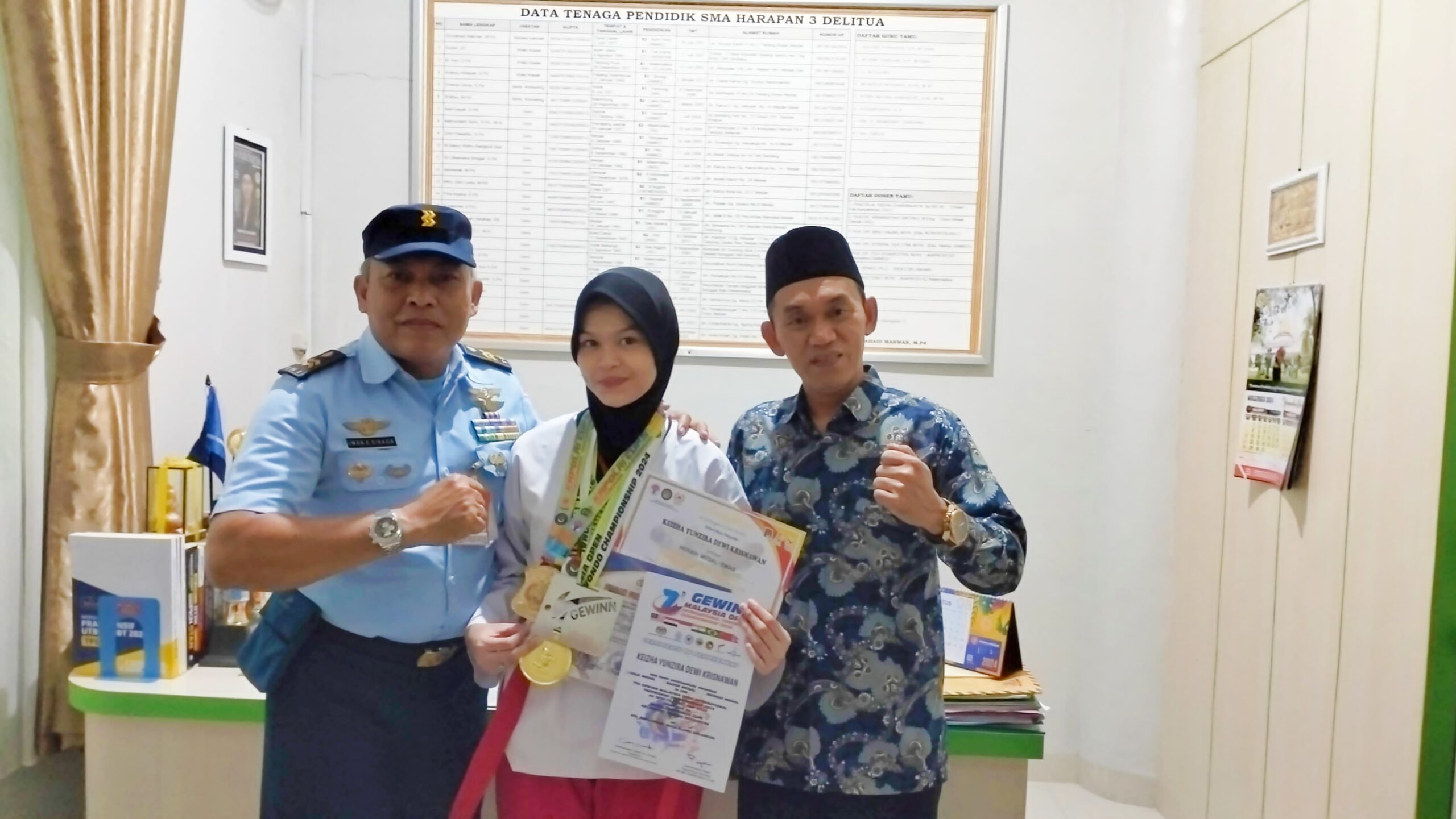 Siswa SMA Harapan 3 Raih Medali Emas Ajang GEWINN Malaysia Open International Championship 2024