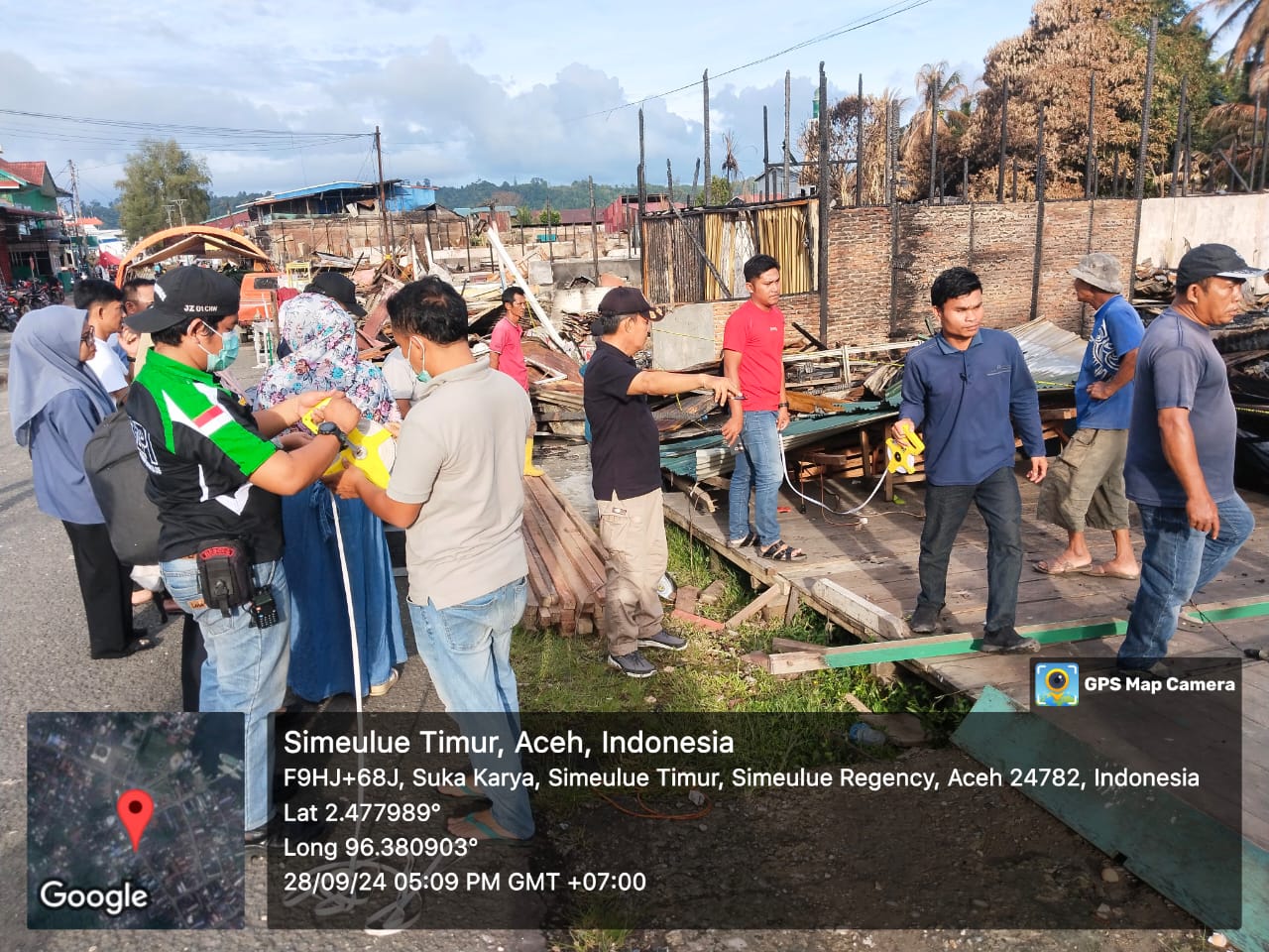 43 Ruko Ludes Akibat Kebakaran Simpang Lima Sinabang