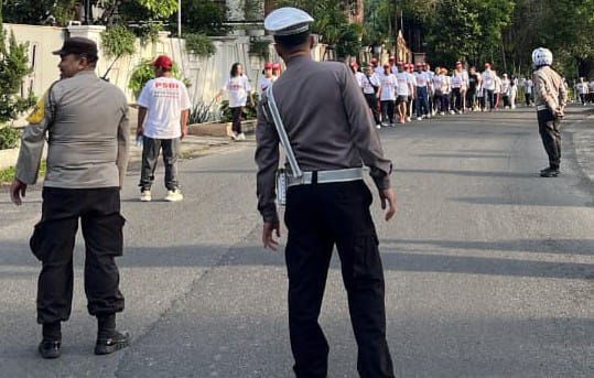 Polres P. Siantar Pastikan Kegiatan Masyarakat Berjalan Aman