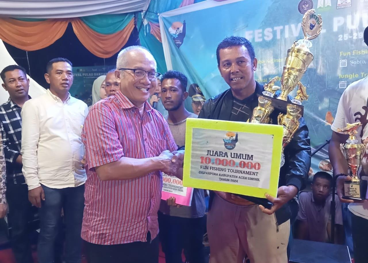 Penutupan Festival Kepulauan Banyak, Juara Fun Fishing Raih Total Hadiah Rp33 Juta