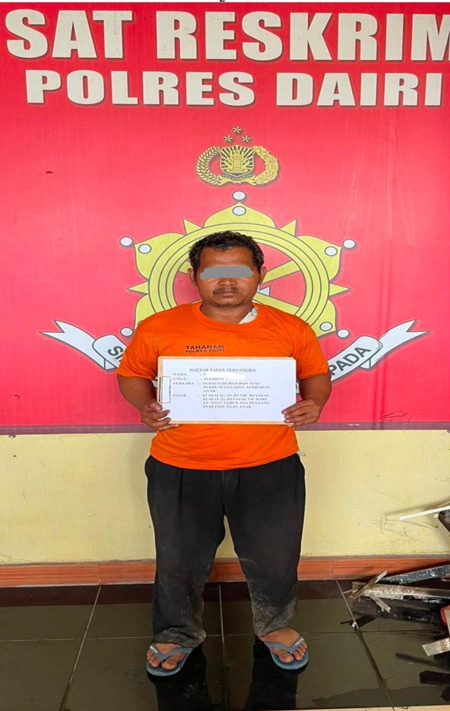 Sat Reskrim Polres Dairi Ungkap Kasus Ayah Setubuhi Anak Kandung