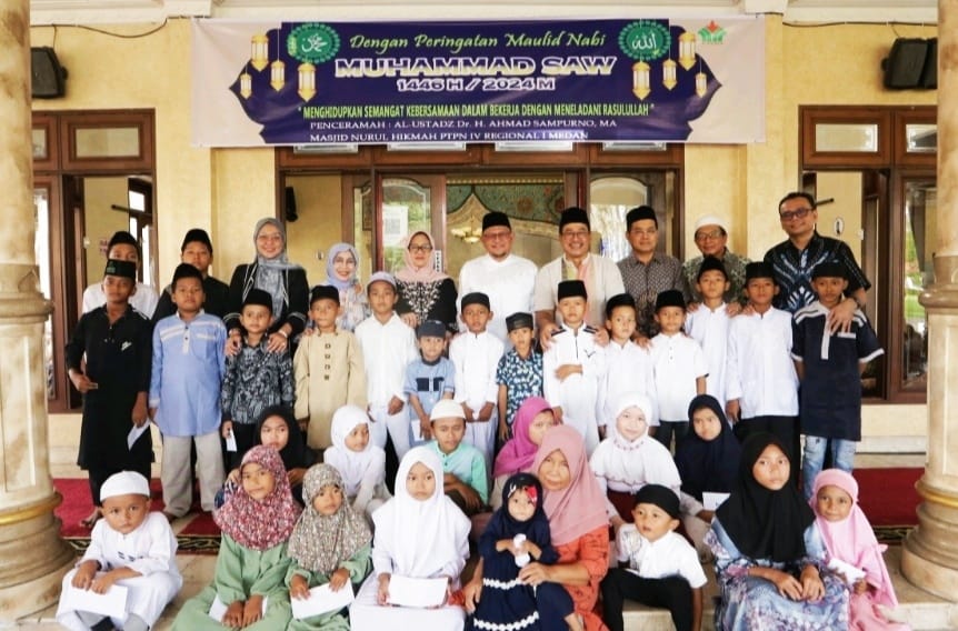 PT Perkebunan Nusantara IV Regional 1 Peringati Maulid Nabi 1446 H/2024