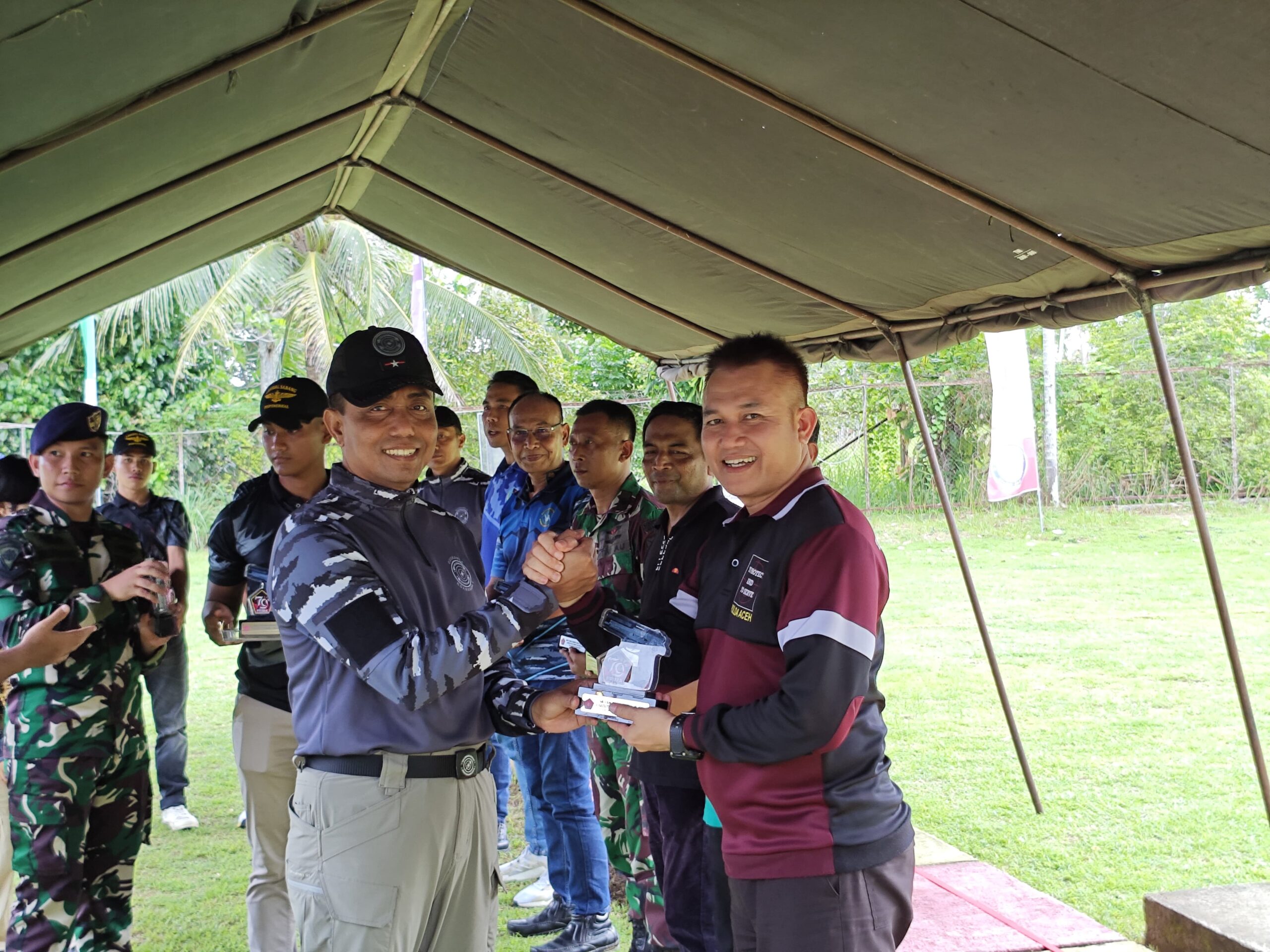 Kapolres Sabang Juara Menembak Eksekutif HUT ke-79 TNI.