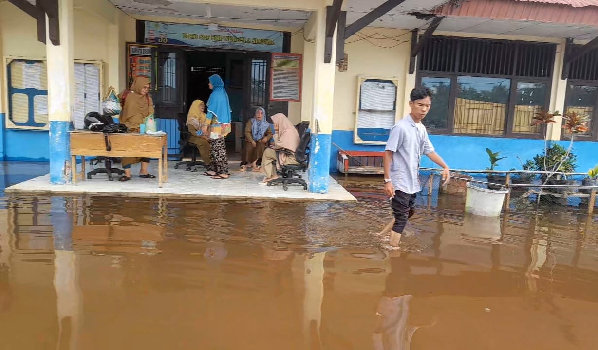 Lima Kecamatan Di Aceh Singkil Terendam Banjir, Sejumlah Sekolah Diliburkan