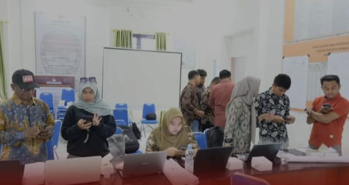 KPU/PPK Se Batubara Ikuti Uji Coba Aplikasi Sirekap Nasional