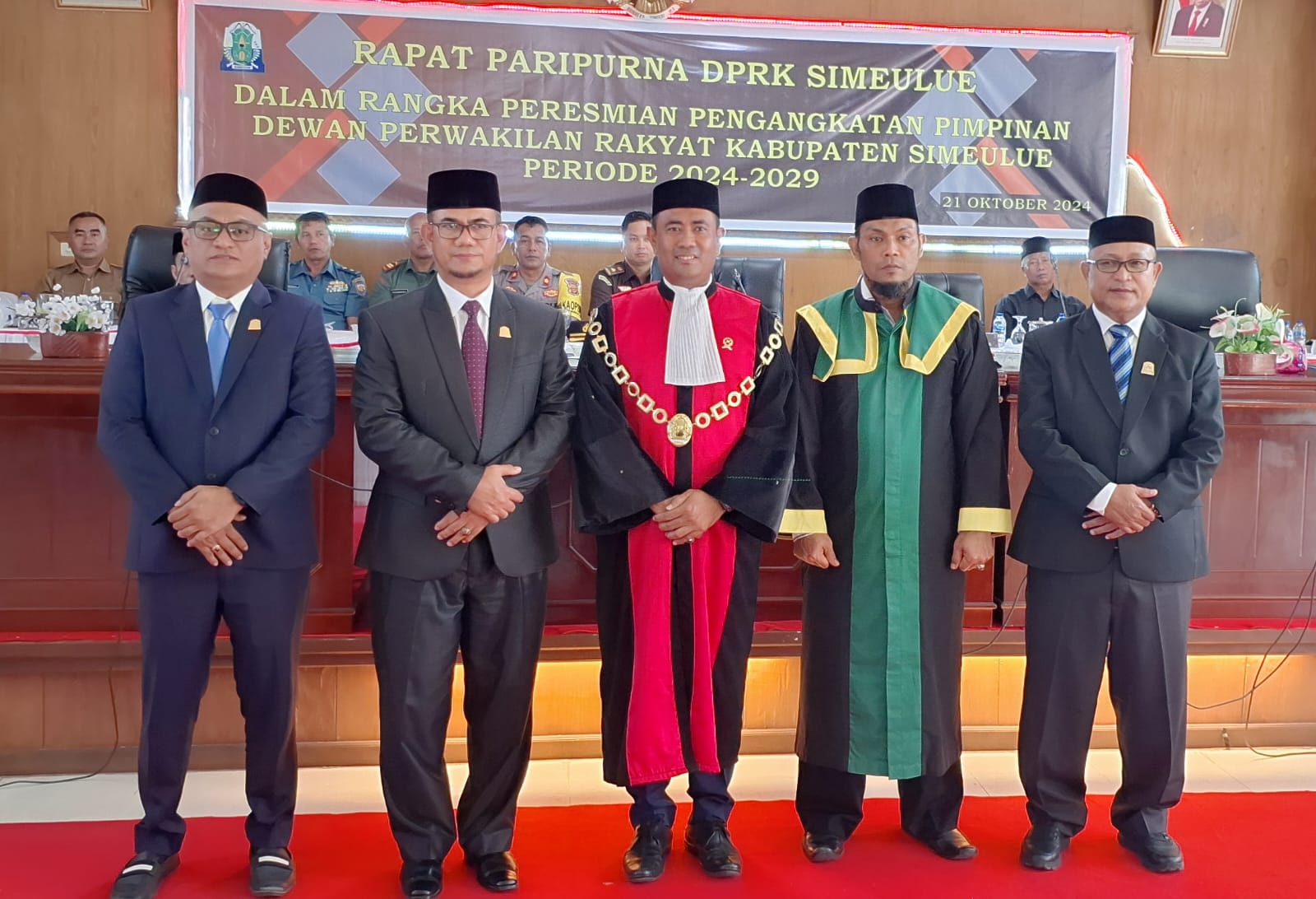 Pimpinan DPRK Simeulue Periode 2024-2029 Dikukuhkan, Rasman Ketua