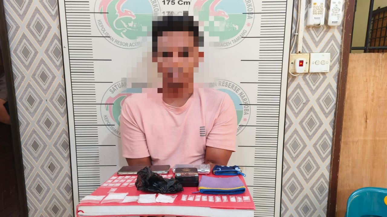 Satresnarkoba Polres Aceh Tamiang Kembali Tangkap Bandar Narkoba