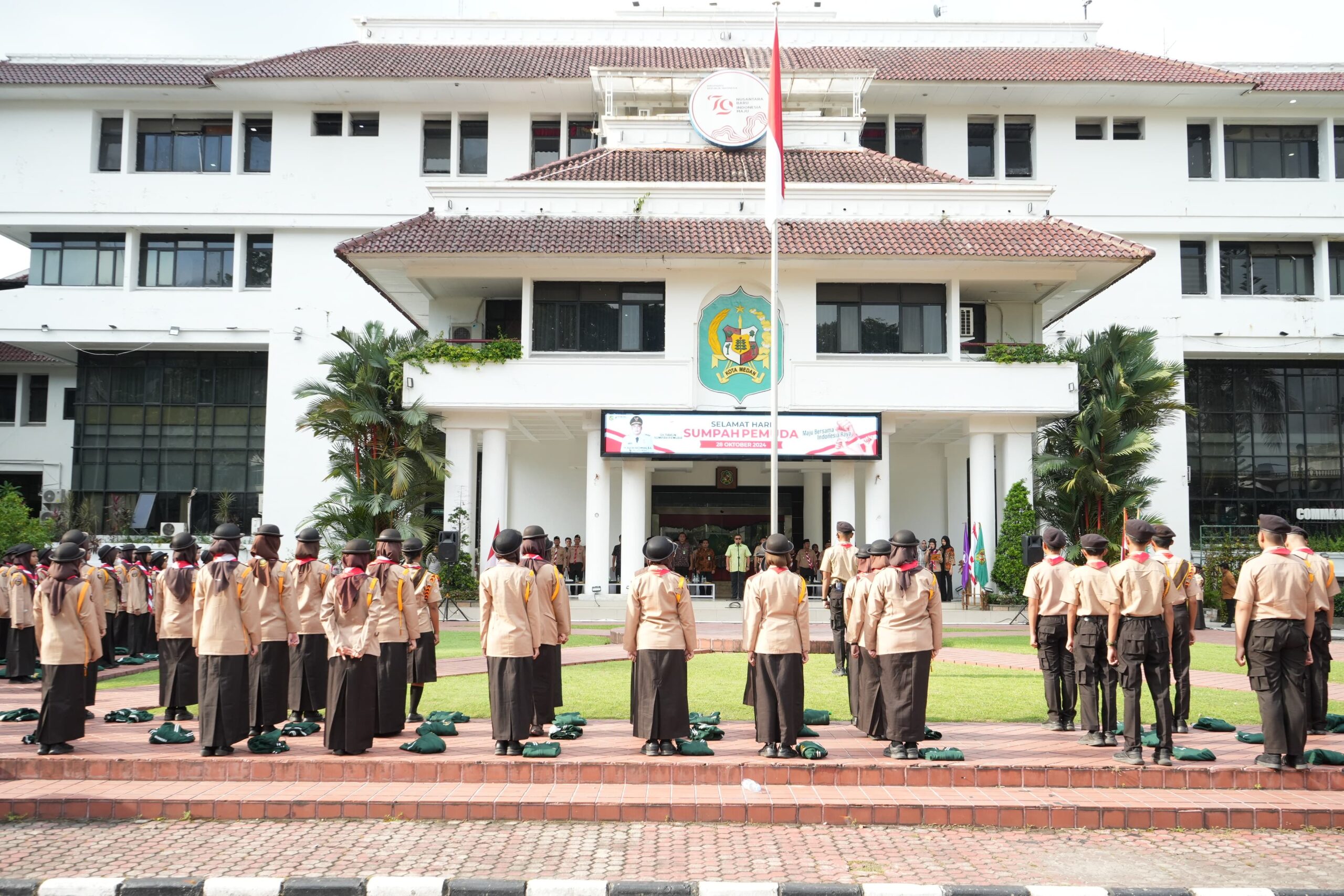 Pj Sekda Medan Lepas 112 Kontingen Kwarcab Gerakan Pramuka Kota Medan Ikuti Islamic Private School International Scout Camp Pattani-Thailand
