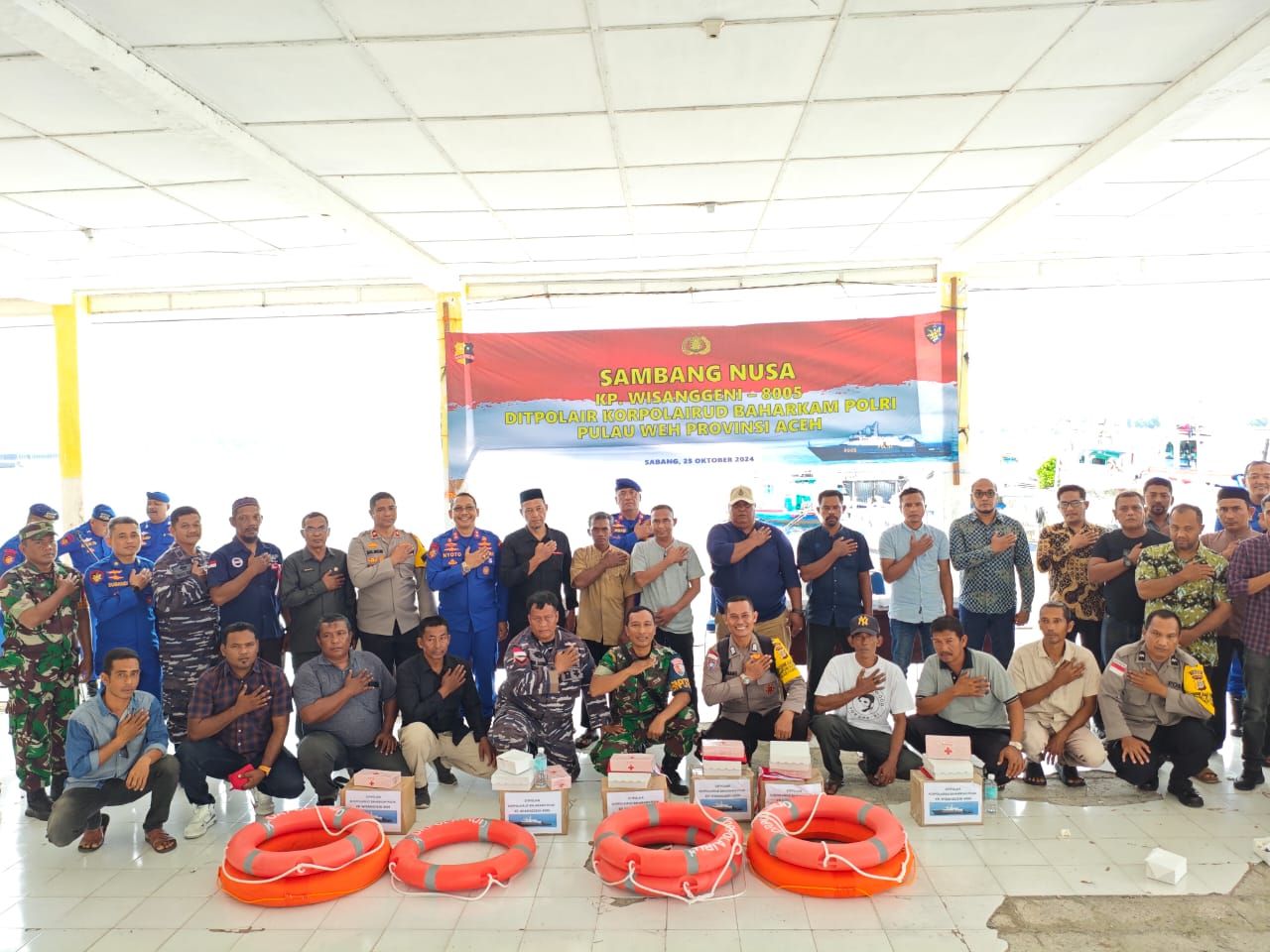 Wakapolres Sabang Ikut Program Prioritas Polri Sambang Nusa