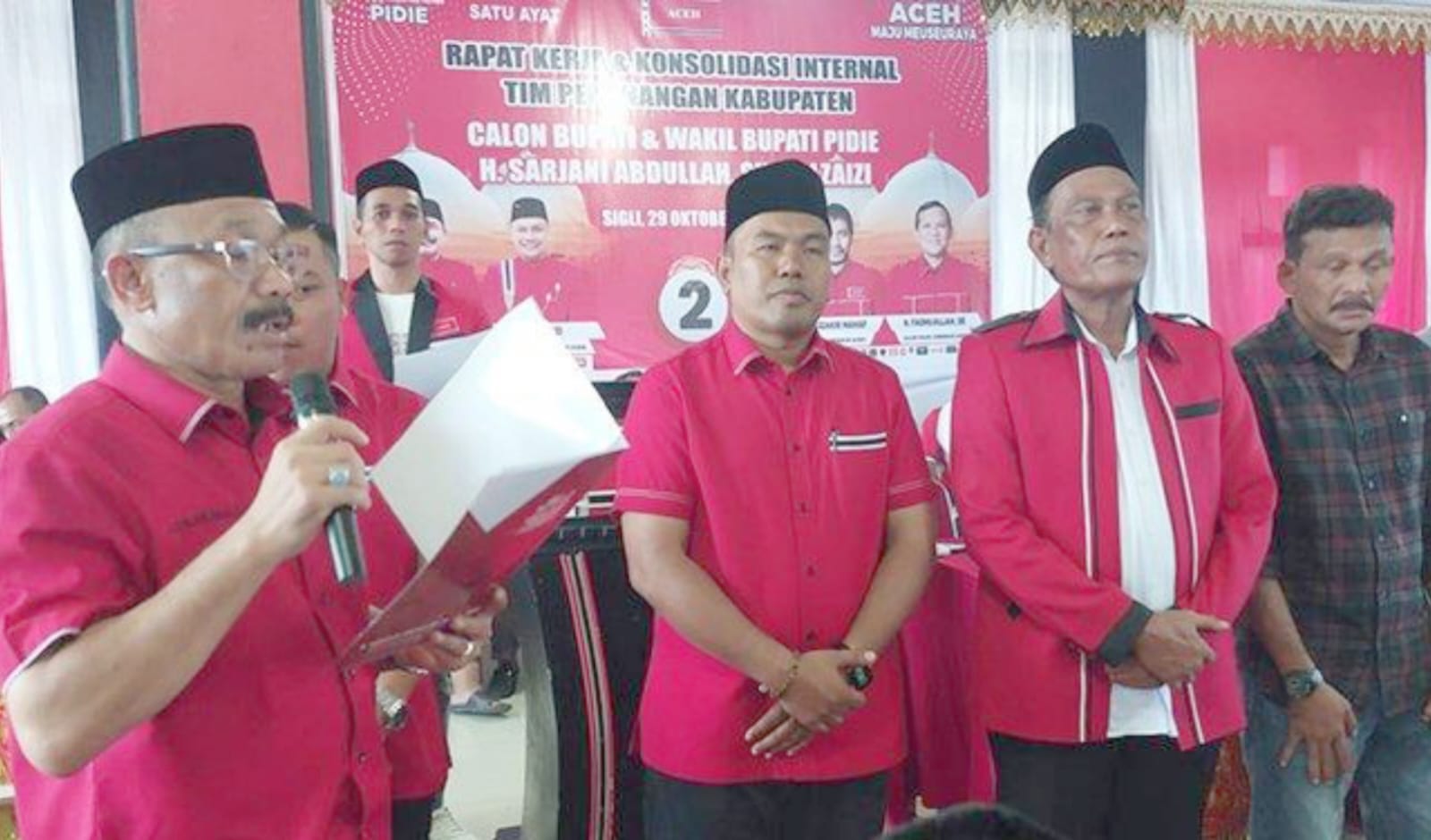 Parpol Pengusung Dan Pendukung Rencana Gelar Apel Siaga Pemenangan Abu Sarjani-Alzaizi