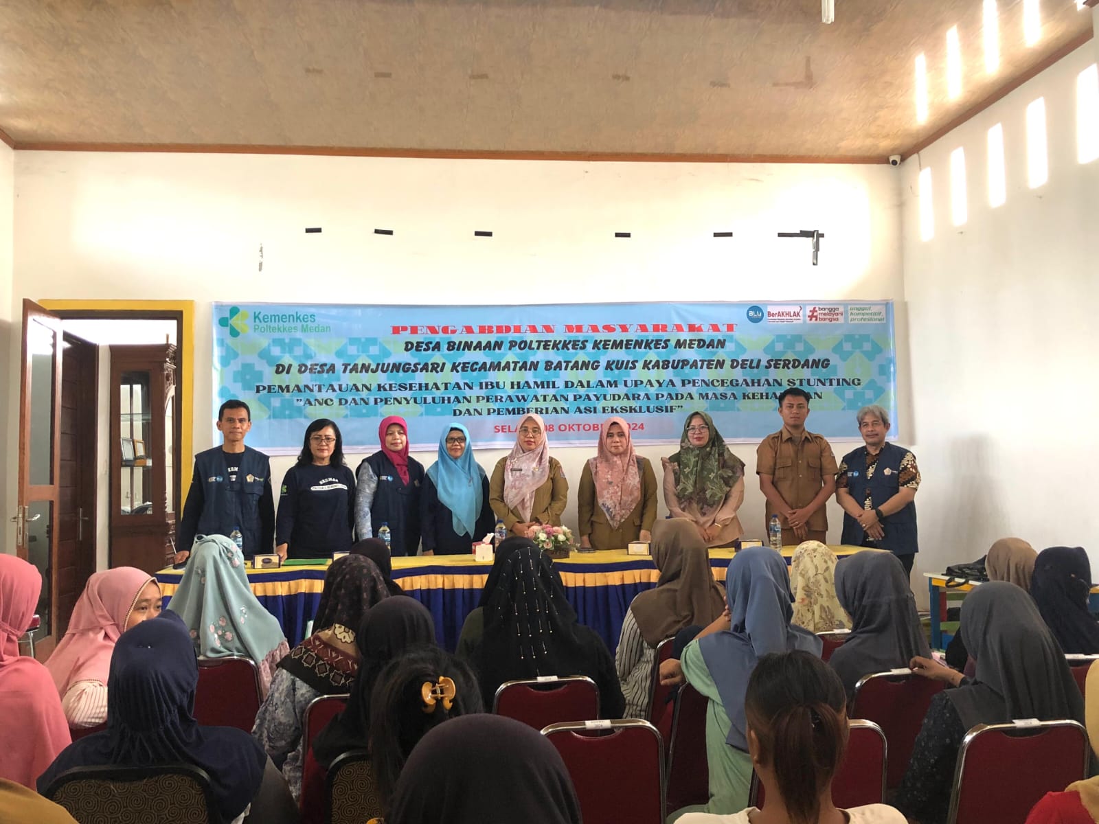 Poltekkes Kemenkes Medan PKM Gelar Di Desa Tanjung Sari