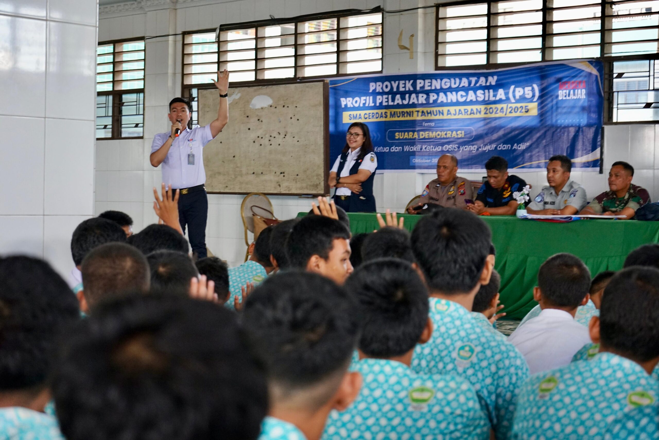 KAI Bandara Gelar Kampanye 60 Detik Aman Sampai Tujuan Di Sekolah Cerdas Murni