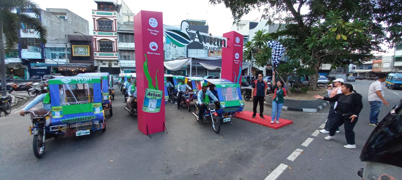 50 Becak Bermotor Medan Ramaikan Karnaval Avian Brands
