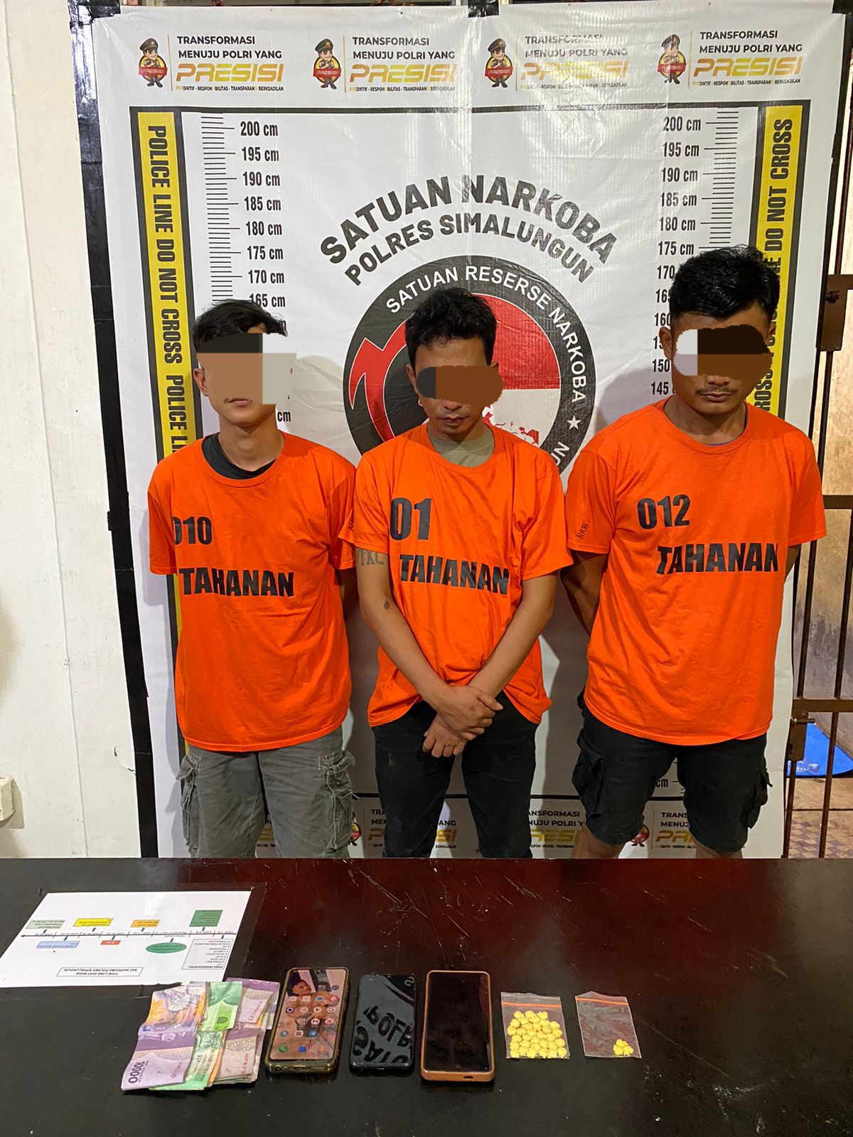Polres Simalungun Tangkap 3 Bandar Ekstasi Di Bandar